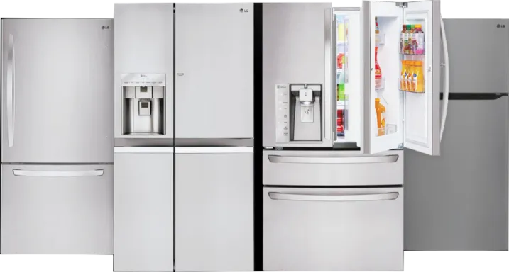Quatro refrigeradores da marca LG